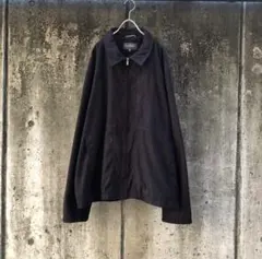 古着 スウェードジップジャケット 黒