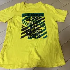 adidas イエロー Tシャツ グラフィックプリント