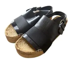 （美品）BALENCIAGA エスパドリーユ サンダル ブラックのサムネイル