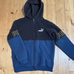 PUMA フリースジャケット ネイビー150センチ/ブラック