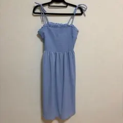 H&M ライトブルー キャミワンピース M
