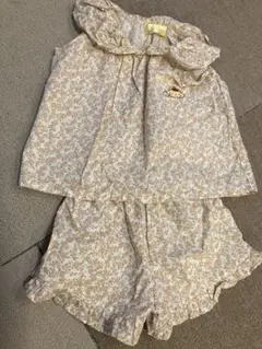 ポムポムプリン　花柄　セットアップ　90