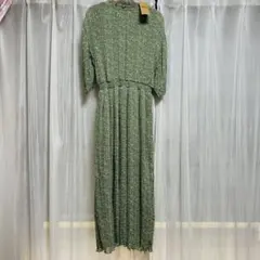 OZOC＊花柄プリーツワンピース