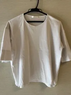 シンプル ホワイト 半袖Tシャツ