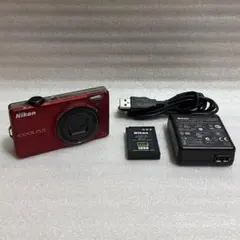 Nikon COOLPIX S6000 レッド デジタルカメラ　基本動作確認済のサムネイル