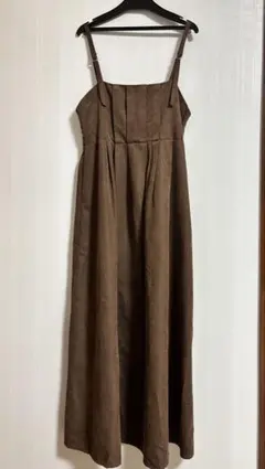 ELENCARE DUE スエードライクキャミワンピ ブラウン