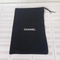 CHANEL シャネル ブラック 縦長 ポーチ 巾着