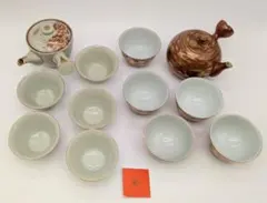 【希少・共箱付】香蘭社 茶器揃 2セット 金彩 赤絵 美品