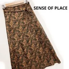 センスオブプレイス ロングスカート 花柄 ボトムス