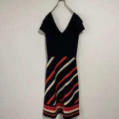DHELA デラ フリル ニット ワンピース Sのサムネイル