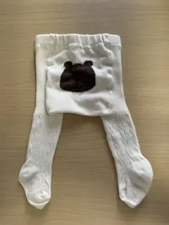 【ほぼ未使用】GAP クマさんベビータイツ 0-12ヶ月