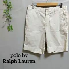 ポロ ラルフ ローレン チノ ショートパンツ コットン アイボリー系 28