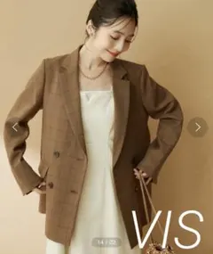 VIS ビス　ウールライクメランジジャケット　セットアップ 対応