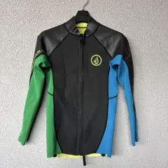 Volcom フルジッパータッパー ブラック/グリーン/ブルー