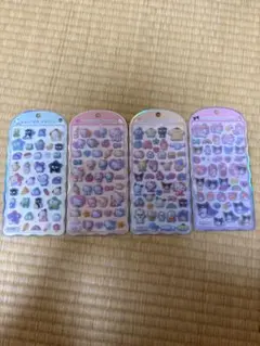 サンリオ　コットンパフィーシール4枚セット