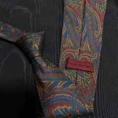 【美品】ネクタイ BALENCIAGA バレンシアガ メンズ 総柄 シルク