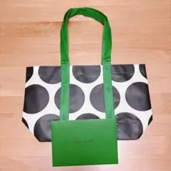 ケイトスペード　Kate Spadeドット柄トートバッグと封筒セット