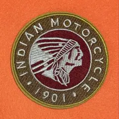A2236 米国老舗バイク　インディアンMC 刺繍ワッペン　アイロン