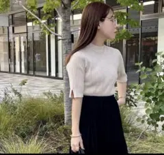 しまむら リブニットトップス