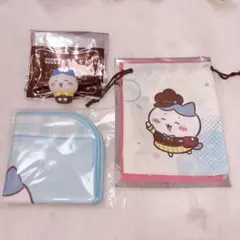 ちいかわ ココスコラボ フィギュア ミニタオル 巾着 ハチワレ