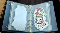 フレークシール×5種+A6ファイル&ジッパーケース付き