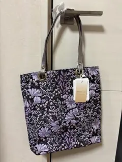 花柄トートバッグ（紫色）