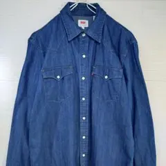 リーバイス　デニムウエスタンシャツ　長袖　スナップボタン