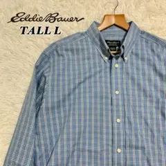 Eddie Bauer エディーバウアー　メンズ　ワイシャツ　チェック　ビッグのサムネイル