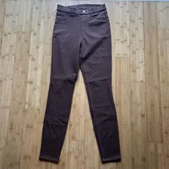 【新品未使用】ウルトラストレッチハイライズレギンスパンツ（M/茶/レディース）