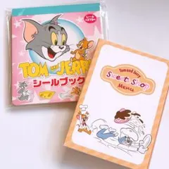 トムとジェリー　シールブック　レトロ　シール　ステッカー　ブロックメモ　メモ帳