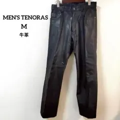 【メンズティノラス 】レザーパンツ 牛革 本革 ブラック Mサイズ　黒のサムネイル