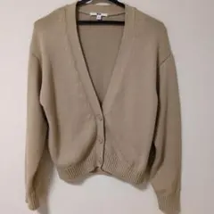 UNIQLO ベージュ 長袖カーディガン Lサイズ