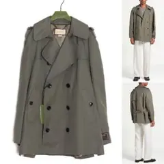 GUCCI 23SS 新品 国内正規品 ショート丈トレンチコート 46 ギャバのサムネイル