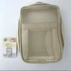 入手困難　縦型メッシュポーチ　黒　１個　自立するポーチ　ダイソー　キャンドゥ　⑳のサムネイル