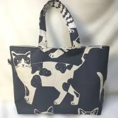 新品 松尾ミユキ レジカゴ サイズ マーケットバッグ milo 猫 ねこ ネコ 