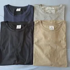 Tシャツ 4枚セット ネイビー グレー ブラック ベージュ