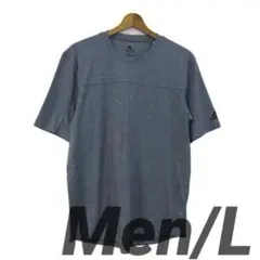 adidas アディダス Tシャツ トップス メンズ L ブルー 春物