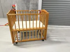 ベビーベッド 木製