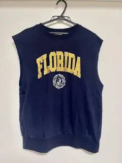 FLORIDA ロゴ ノースリーブ スウェット