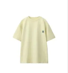 無地パッチアップリケtシャツ