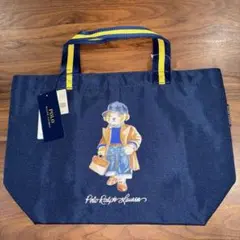 【新品タグ付き】☆ラルフローレン☆ポロベア ポーチ付きトートバッグ ネイビー