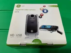 【新品未使用】GE DV1 防水フルHDビデオカメラ SDカード4GB×2枚付