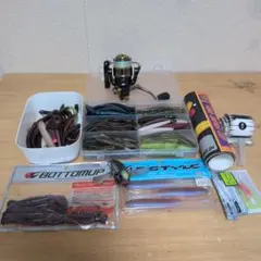 バス釣り ルアー ワーム タックルボックス セット 当時物 必見半額