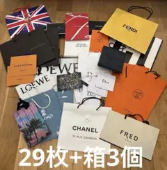 ハイブランド ショップバッグ ルイヴィトン ロエベ シャネル エルメス 袋