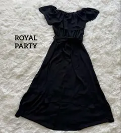 【美品】ロイヤルパーティー　ROYAL PARTY ロングワンピース　黒