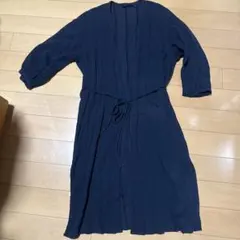 UNIQLO ネイビー長袖ロングカーディガン L