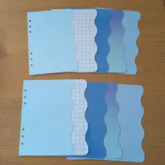 A5 カスタムノートシール台紙 リフィル セット セリア