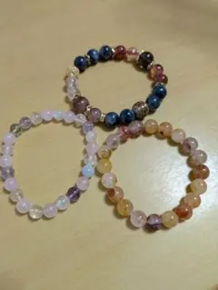 8ちび子天然石ブレスレット 5点セット - メルカリ