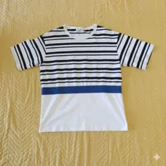 TOMORROWLAND ボーダー 半袖Tシャツ M ホワイト×ネイビーのサムネイル