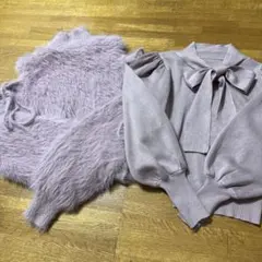 グレイル　ピンクニット二枚セット